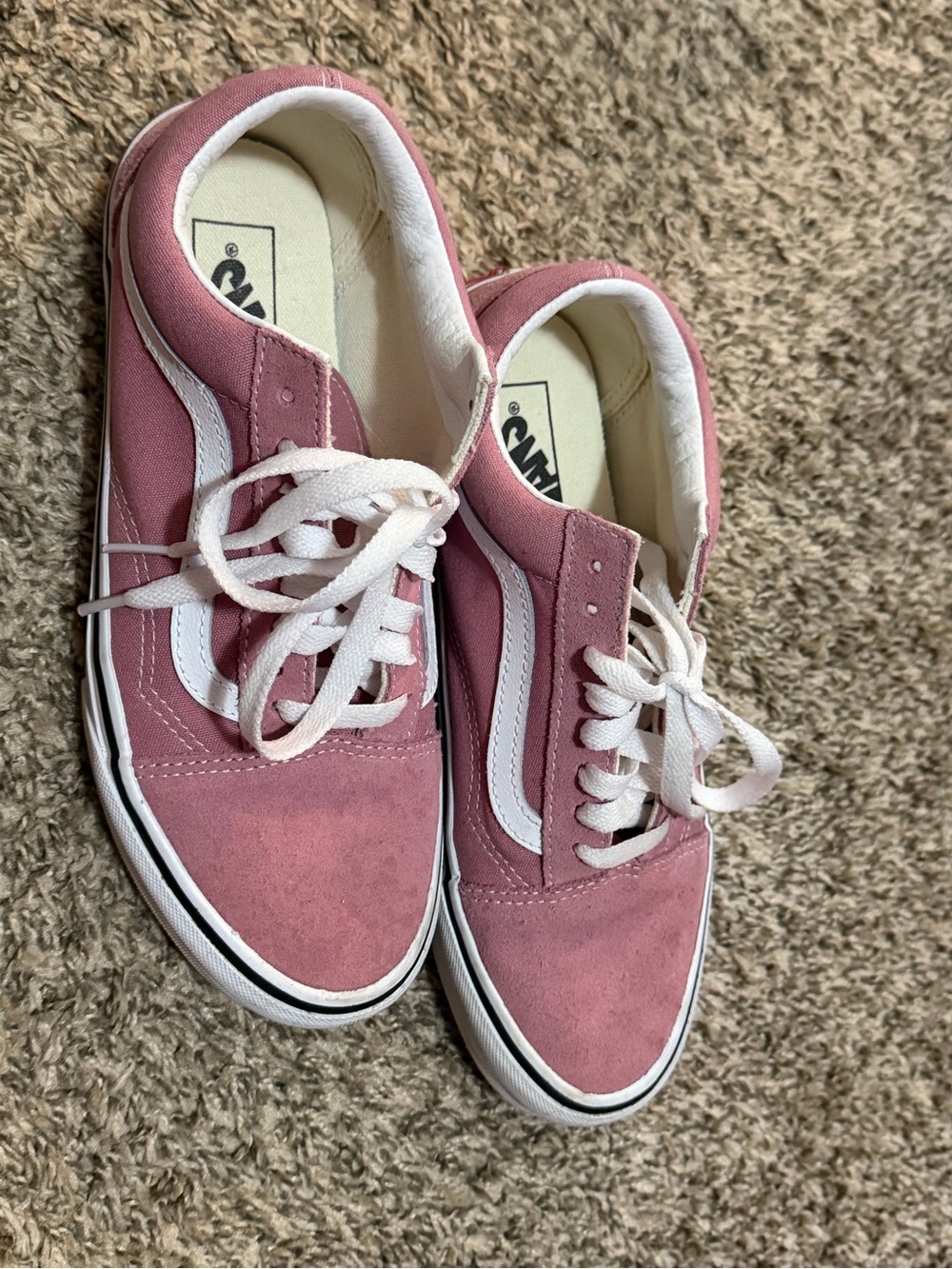 Vans Pink Suede & Canvas Old Skool Women's Sneakers